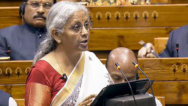 Union Finance Minister Nirmala Sitharaman announces no Income Tax for Income Tax up to ₹12 lakh(Sansad TV)